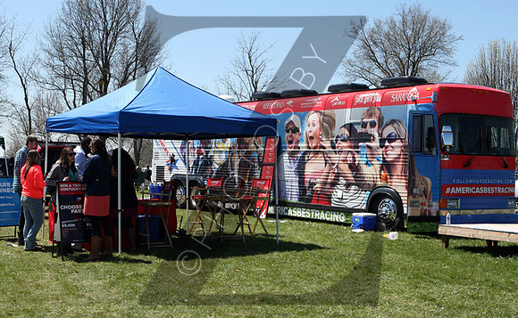 The Hill for tailgating during the 2013 Keeneland Spring Meet
