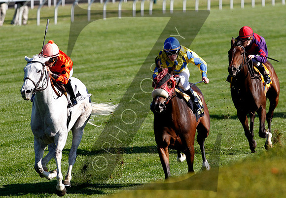 Tapitsfly with Jose Lezcano up wins the 2012 First Ladyfor trainer Dale Romans and owner Frank L Jones, 2012 Keeneland Fall Meet