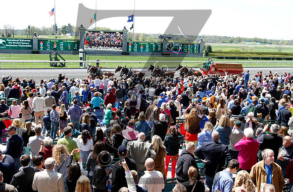 Budweiser Clydesdales during the 2013 Keeneland Spring Meet