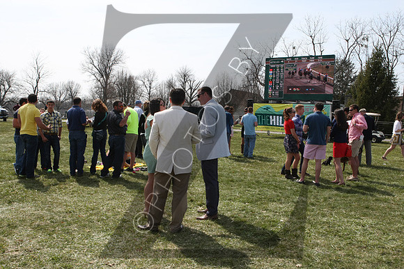 The Hill for tailgating during the 2013 Keeneland Spring Meet